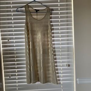 Ladies gold shimmer summer dress